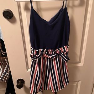 Red White Blue romper